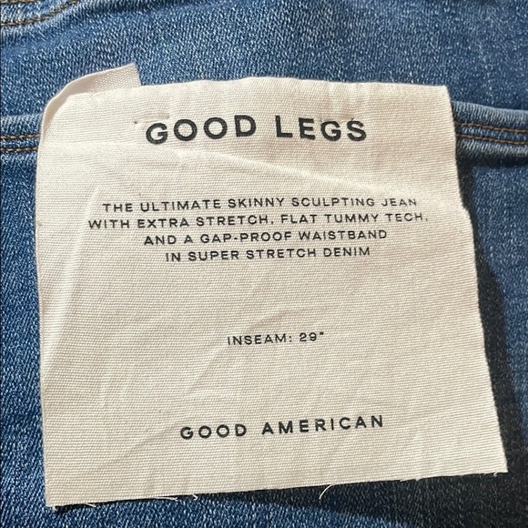 Womens New Good American Good Legs Distressed Skinny Jeans Plus Size - Picture 6 of 6